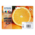 Miniatyrbillede 2 af 2: EPSON Multipack 33 - Appelsiner - Sort, gul, cyan, magenta, fotosort (C13T33374021)