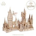 Miniatyrbillede 1 af 6: Château de Poudlard ™ – Ugears - 3D puslespil i træ