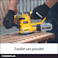 Miniatyrbillede 3 af 6: Powerplus Excentrisk Elektrisk Sliber på 450 W POWX0471 - 1 Støvpose, 3 Slibepapirer - 1 Kuffert Gul