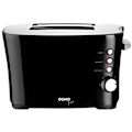 Miniatyrbillede 1 af 3: DOMO brødrister - 2 skiver - Sort - 850W - 7 bruningsniveauer Svart