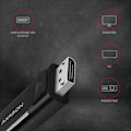 Miniatyrbillede 3 af 4: AXAGON RVC-DPC USB-C til DisplayPort-kabel, 1,8 m, 4K/60 Hz - Sort - 8595247905314