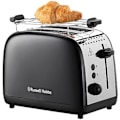 Miniatyrbillede 1 af 2: Brødrister - RUSSELL HOBBS - Colours Plus - Sort rustfrit stål - 2 skiver - 6 bruningstrin Svart