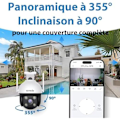 Miniatyrbillede 2 af 2: Overvågningskamera - TENDA - CH7 - 2.5K - Farve natvision - To-vejs lyd - Vandafvisende 360°