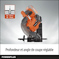 Pikkukuva 3 / 6: Powerplus Ilmaakkuporras POWDP25260 - 40 V akku ja Ø 190 mm - Ohjausraita - ilman akkua/lataajaa - 1 lisätarvike orange