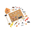 Miniatyrbillede 2 af 2: Byggelegetøj - Bigjigs - Deluxe Pin-a-shape - Mere end 50 dele - Træ - Multifarvet Flerfarvet