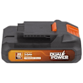 Pikkukuva 3 / 3: Dual Power -akku POWDP9023 - 20 V langattomiin käsityökaluihin - Tehoindikaattori-LED - Akustelakka orange