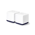 Miniatyrbild 1 av 6: WiFi Mesh AC 1900 Mbps täckning 350 - Mercusys Halo H50G (2-pack) - 3 Gigabit Ethernet-portar - Beamforming