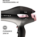 Miniatyrbillede 2 af 6: Hårtørrer - Bellissima - Professional Ionic Lightweight P7 3000 - Koncentrator + Diffuser - 3 hurtigtørrende temperaturer - 2100W Sort og pink