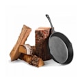 Miniatyrbillede 2 af 4: Støbejernspande, 30cm, non-stick, CookKing, 1214060 harmaa
