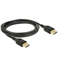 Pikkukuva 1 / 4: DELOCK 85660 DisplayPort-kaapeli - 2m - 8K-tuki - Kolminkertaisesti suojattu