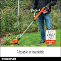 Miniatyrbillede 2 af 6: Powerplus Dual Power Coupe-Bordure Batteri POWDPG7546 - 40 V og 300 mm Ø, uden Batteri eller Oplader, Havearbejde 2 i 1 orange