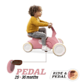 Pikkukuva 4 / 4: BERG - GO2 Retro Pink teline - 4 pyörää Blå