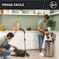 Miniatyrbillede 5 af 6: Posesugende støvsuger uden pose - HOOVER - HP321PAF - 850 W - 75 dBA - 2 L - Grå grå