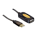 Pikkukuva 2 / 3: USB-kaapelin jatko - DeLOCK - 10m - Musta - Kullattu liitin