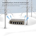 Miniatyrbillede 4 af 4: TENDA Ethernet Switch 5 Ports Gigabit 10/100/1000 Mbps, RJ45 Switch Home Network, Office Switch, Plug & Play, Metal, TEG1005