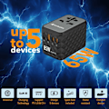 Miniatyrbillede 2 af 3: VERBATIM UTA 05 GaN III Universal rejseadapter