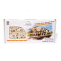 Miniatyrbillede 3 af 4: Træmodel - UGEARS - V-Express damptog med strammer - 538 dele - Beige Beige