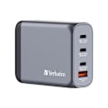 Miniatyrbillede 3 af 3: TELEFON, OPLADER, VÆG, Verbatim Gnc-100 Gan Oplader 4 Porte 100w Karakteristika Hovedfarve Grigio Antal USB-porte