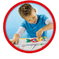 Pikkukuva 2 / 3: SES CREATIVE mosaiikkilevy - Sekalainen - 3-vuotiaasta alkaen - Useita värillisiä tappeja Keltainen ja monivärinen