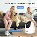 Pikkukuva 4 / 6: Tenda RP3 Pro Wi-FI Sisäkamera 2K 360°, AI Henkilö/Eläin/Vauva Tunnistus, Yönäkö Valkoinen ja musta
