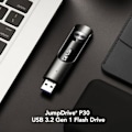 Miniatyrbillede 2 af 2: USB nøgle - LEXAR - JumpDrive P30 - 256 GB - USB 3.2 - Farve Sort