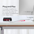 Miniatyrbild 4 av 4: Switch Ethernet Gigabit 5 portar - Mercusys - MS105G - Automatisk förhandling - Automatisk MDI/MDIX - Plug and Play