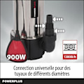 Pikkukuva 6 / 6: Powerplus Sähkökäyttöinen Vedenpumppu POWEW67915 - 900 W Upotettava Vedenpumppu, Maksimi 35°C, 13.000 l/h, Puutarhatyökalut grå