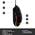 Miniatyrbillede 6 af 6: Gaming mus - Kablet - Logitech G - G203 - Lightsync - RGB - USB - Sort