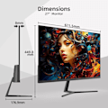 Miniatyrbillede 2 af 4: Monitor PC - CHiQ - 27F650R - 27'' - 100Hz - FHD (1920 x 1080) - IPS