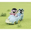 Pikkukuva 3 / 4: Nukke - SYLVANIAlaiset PERHEET - Pingviinikaksoset - Auto ja lasit - Nivelletty Flerfärgad