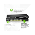Miniatyrbillede 4 af 6: Switch - Zyxel - GS1915-8 - 8 Ethernet porte - Managed - Sort