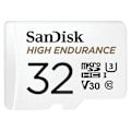 Pikkukuva 1 / 4: SanDisk - Kestävä microSDHC-kortti videovalvontaan + SD-sovitin, 32 Gt, 100 MB/s lukunopeus 40 MB/s kirjoitus, U3, V30