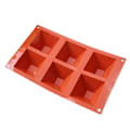 Miniatyrbild 3 av 3: 6 Pyramid Silikonform Mousseform Chokladform Pralinform Vit
