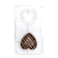 Miniatyrbild 1 av 2: Medium Heart 2 st Hjärtan Pralinform Chokladform Polykarbonat - Decora Transparent