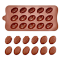 Miniatyrbild 4 av 6: Små Ägg Påskägg Silikonform Chokladform Pralinform Form för Praliner Brun