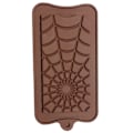 Miniatyrbild 1 av 3: Halloween Silikonform för Choklad – Spindelnät Brun