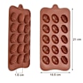 Miniatyrbild 3 av 6: Små Ägg Påskägg Silikonform Chokladform Pralinform Form för Praliner Brun