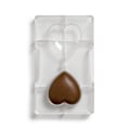 Miniatyrbild 2 av 2: Medium Heart 2 st Hjärtan Pralinform Chokladform Polykarbonat - Decora Transparent