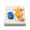 Miniatyrbild 3 av 5: Sjöhäst Silikonform Form multifärg