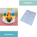 Miniatyrbild 1 av 4: Pralinform Kopp Kupol Chokladform - BWB 9433 - Special 3 Part Mold Transparent
