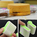 Miniatyrbild 1 av 4: Justerbar Tårtskivare Cake Slicer Dela Perfekta Tårtlager Vit