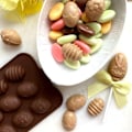 Miniatyrbild 2 av 6: Små Ägg Påskägg Silikonform Chokladform Pralinform Form för Praliner Brun