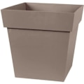 Pikkukuva 1 / 2: EDA Toscanan neliömäinen kukkaruukku - 32 x 32 x P 32 cm - 22 L - Taupe Mol