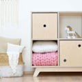 Miniatyrbild 3 av 4: Lackerad DICE förvaringsbox 3 Beige