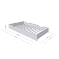 Miniatyrbillede 4 af 4: Sengeskuffe 80 x 180 BUDDY - lyseblå Blå