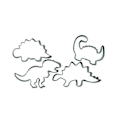 Pikkukuva 1 / 2: Leikkureita - Scrapcooking - Dino - 4 kpl - Peltimetalli - Astianpesukoneen kestävä