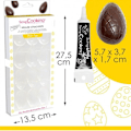 Miniatyrbild 2 av 2: Styv form för 6 chokladägg + svart glasyrpenna Svart