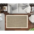 Miniatyrbillede 4 af 4: Tæppe - NAJWA - Beige - 80x150 cm - Skridsikkert - Maskinvaskbart - Moderne Beige