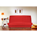 Miniatyrbillede 2 af 4: COMFORT BULTEX 3-personers sovesofa - Rødt stof L 192 x D 95 cm - BEIJA Röd