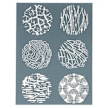 Miniatyrbillede 3 af 3: Sculpey Screen Printing Stencils - Nature Blå